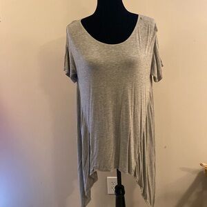 Studio M Grey Short Sleeved Tunic Top